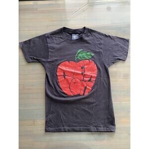 (Sneakers Tag) Vtg 1987 Walton/Lesal West Inc NEW YORK city Apple T-Shirt-Small